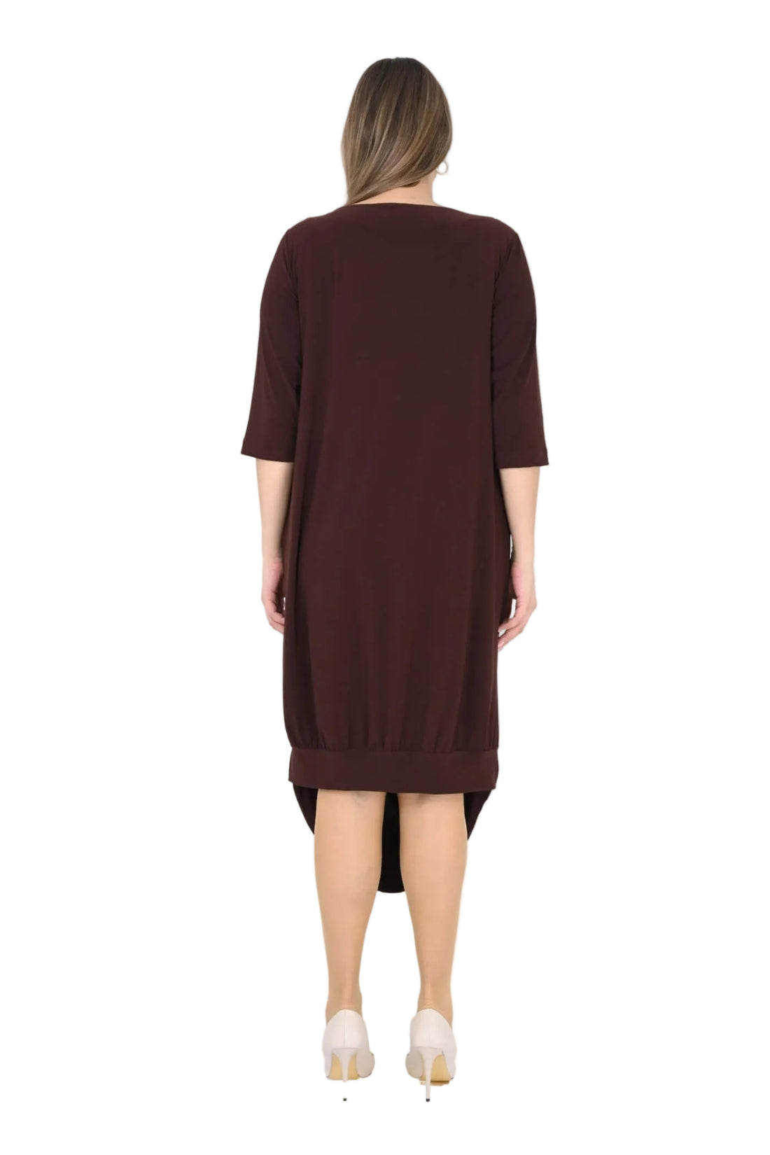 10004  FRONT DRAPE DRESS