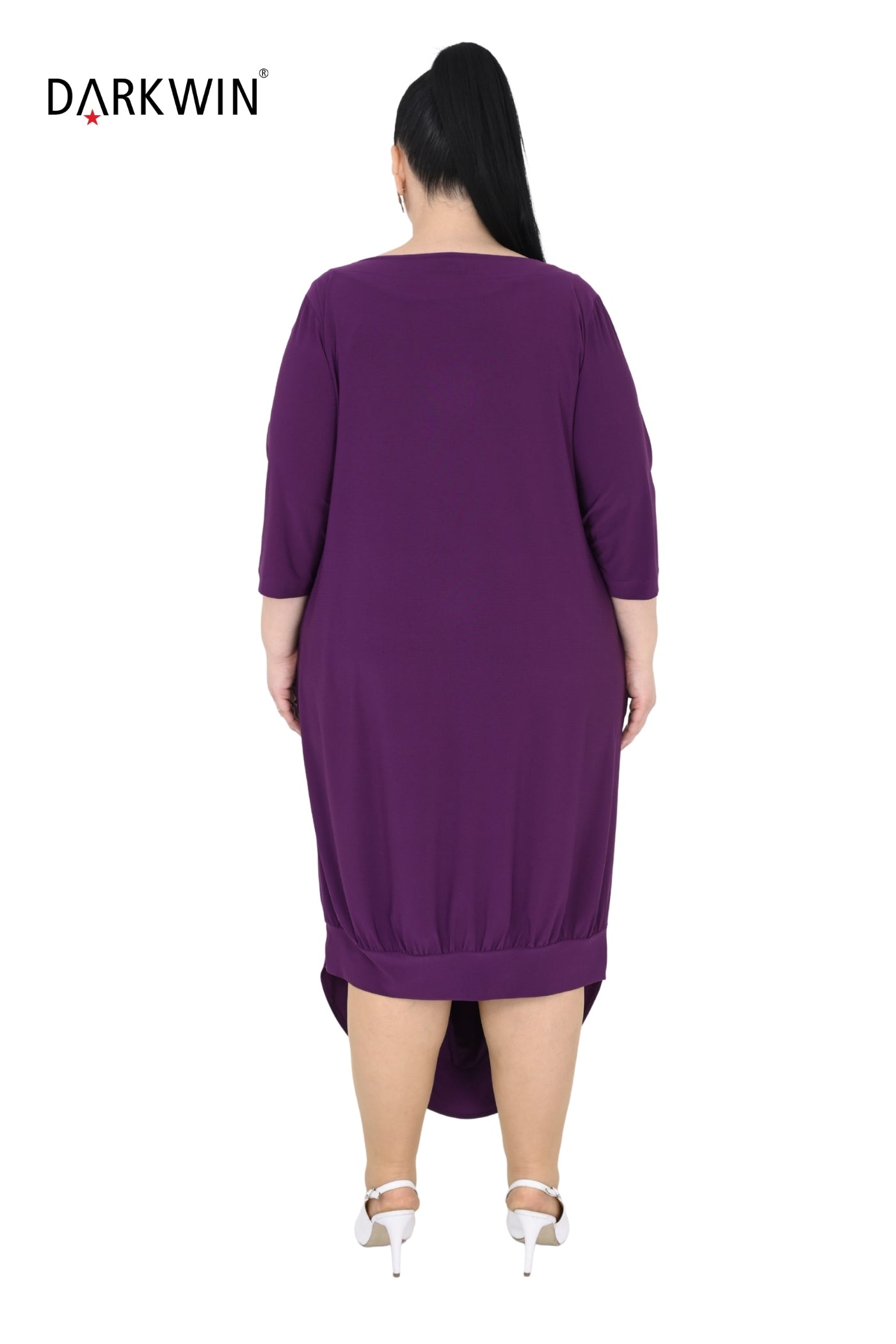10004  FRONT DRAPE DRESS