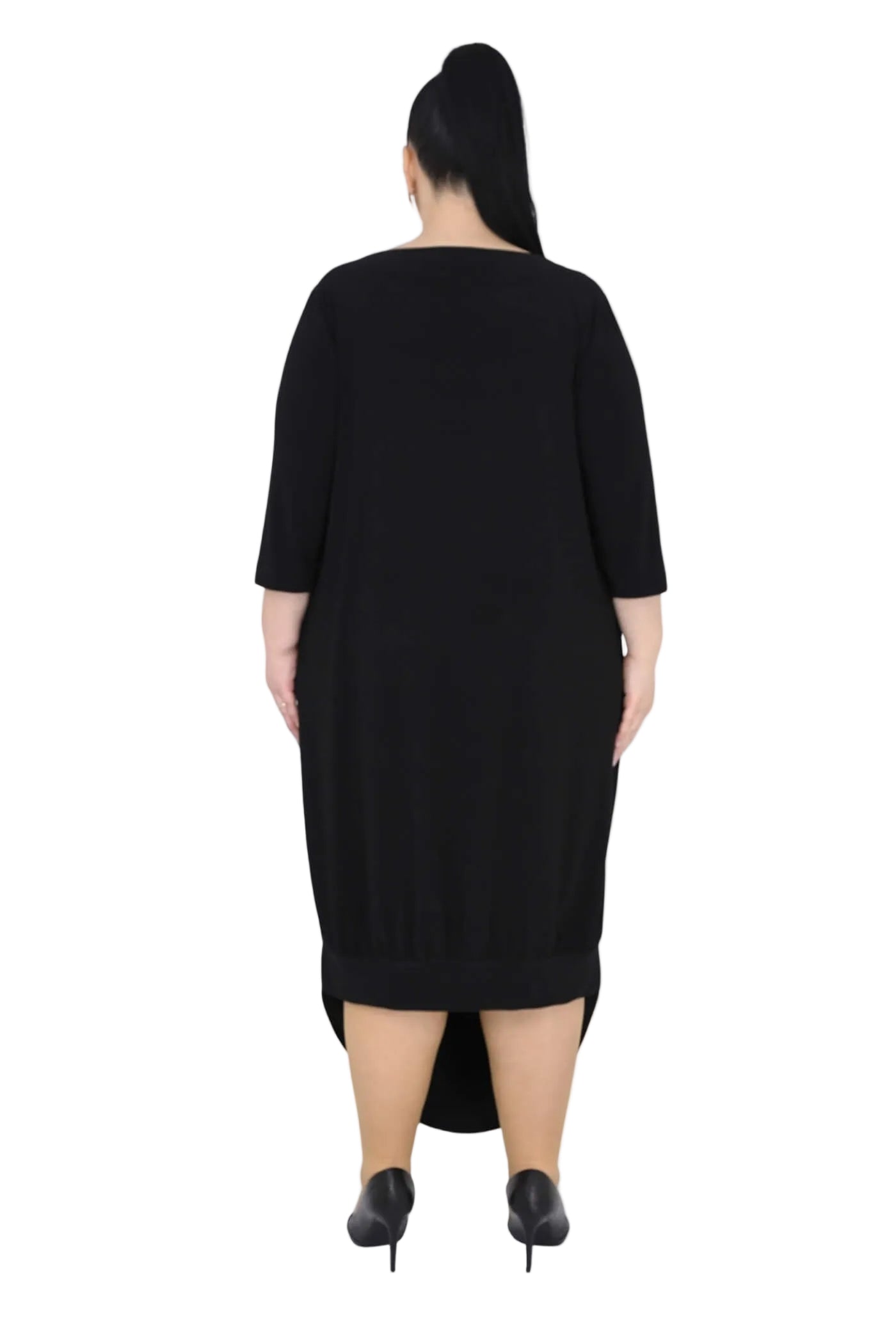 10004  FRONT DRAPE DRESS