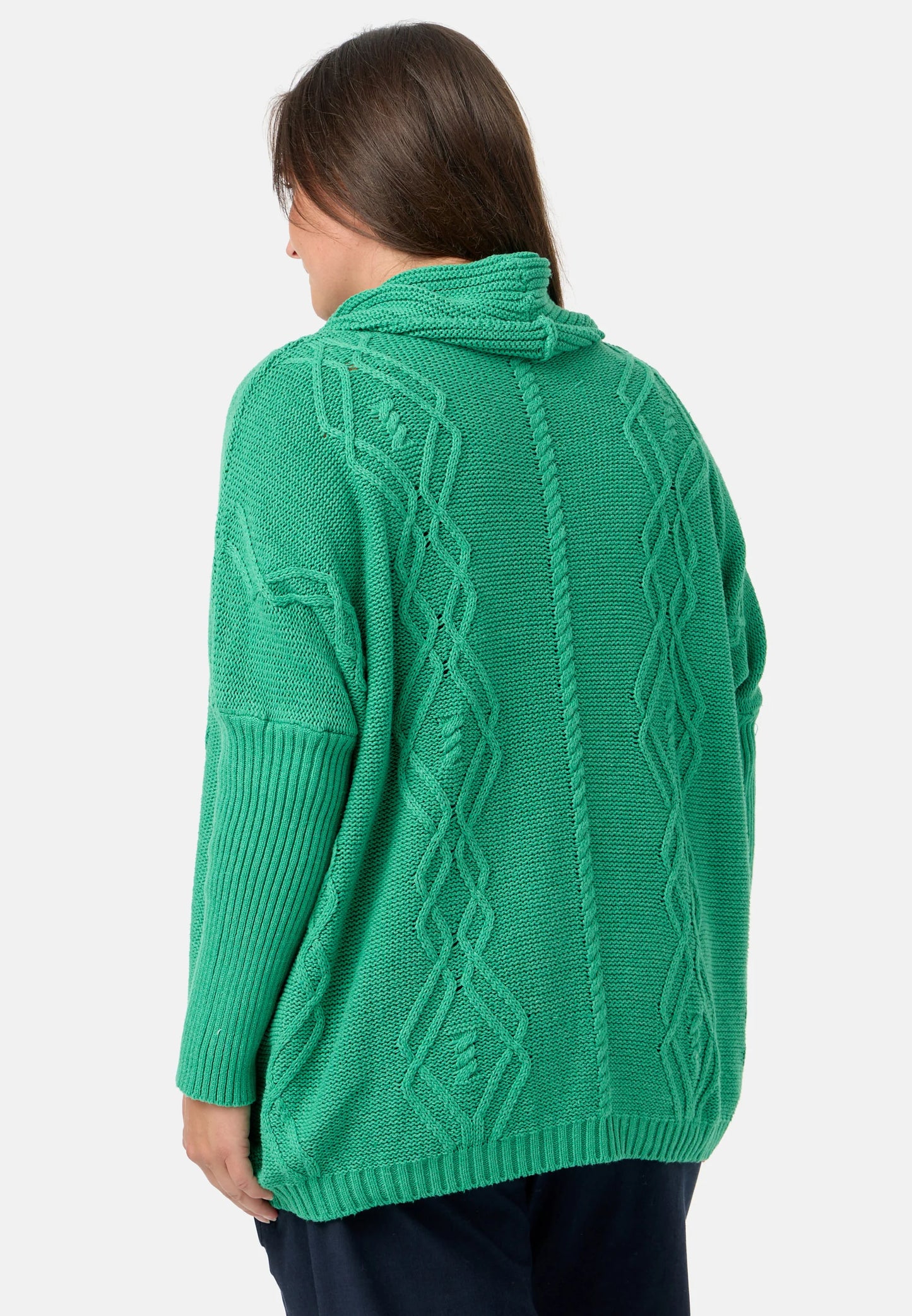 Knit poncho sweater