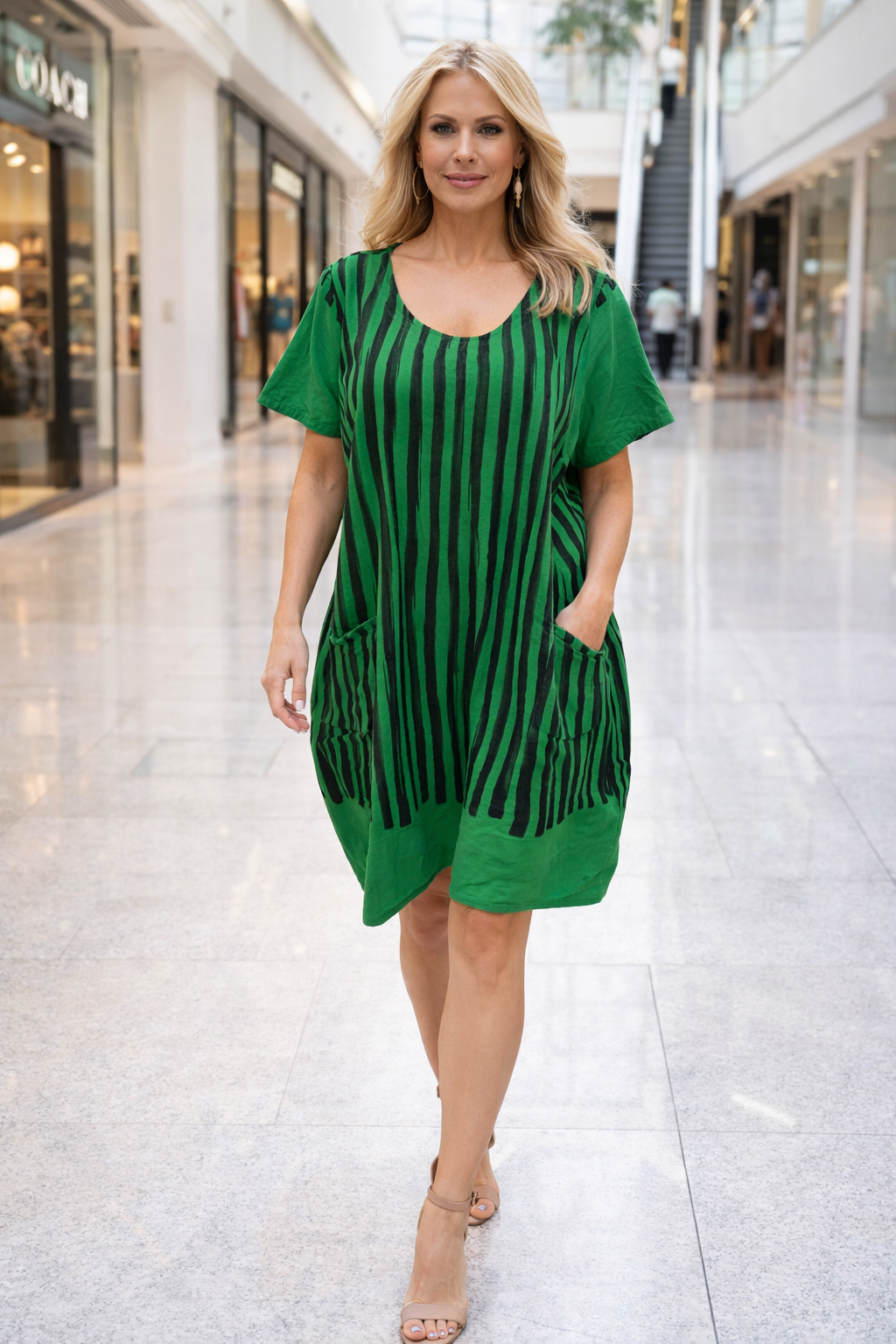 - TRANSPARETE MIX MEDIA DRESS