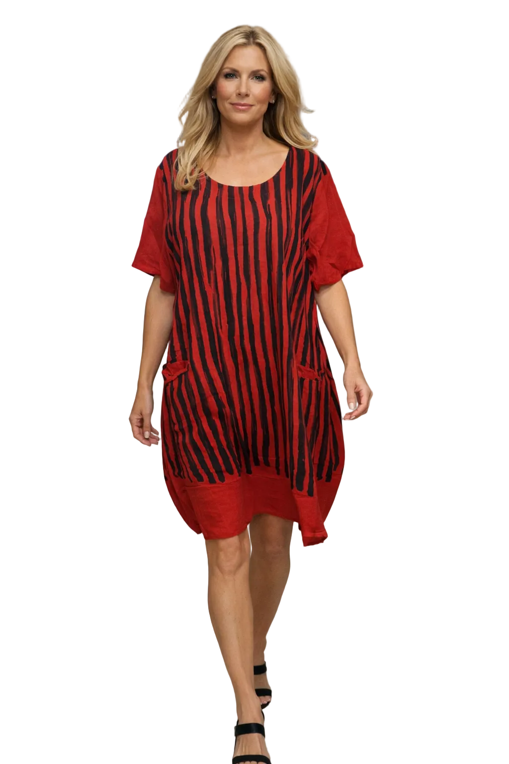 - TRANSPARETE MIX MEDIA DRESS