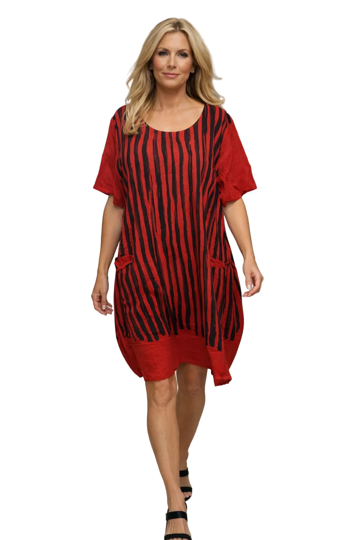 - TRANSPARETE MIX MEDIA DRESS