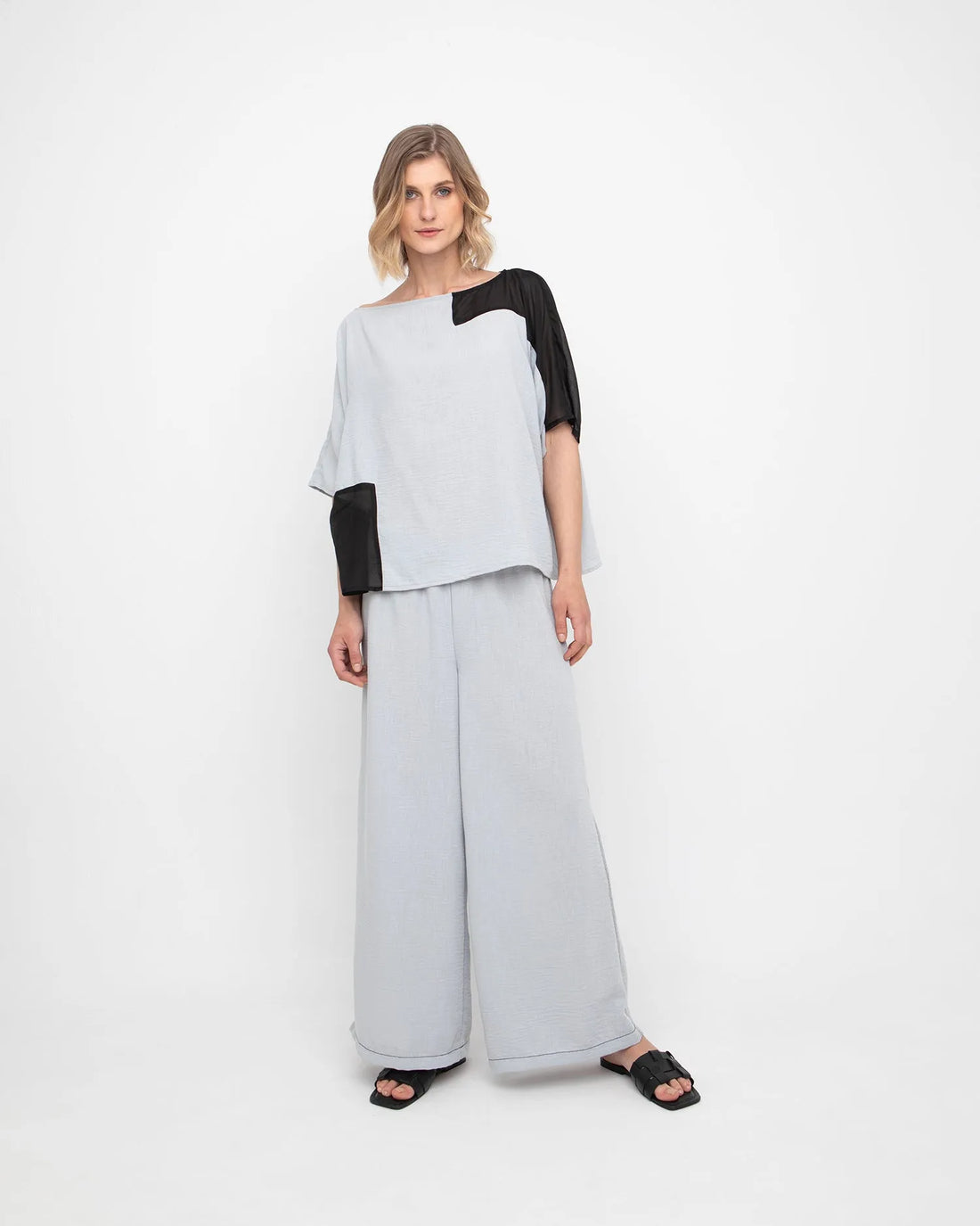 Ozai N Ku Bauhaus Tunic Top, Ice