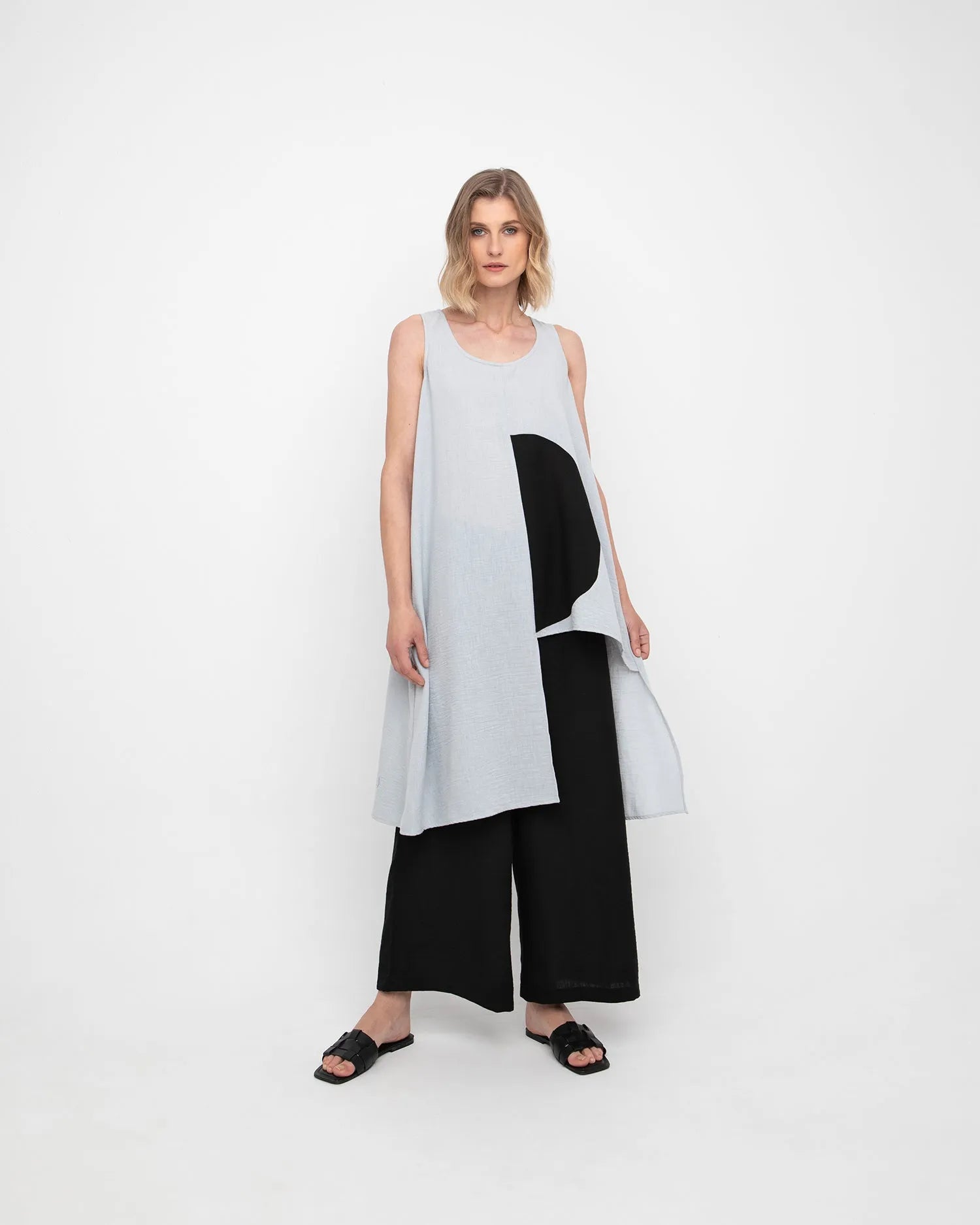Ozai N Ku Bauhaus Tunic Top, Ice