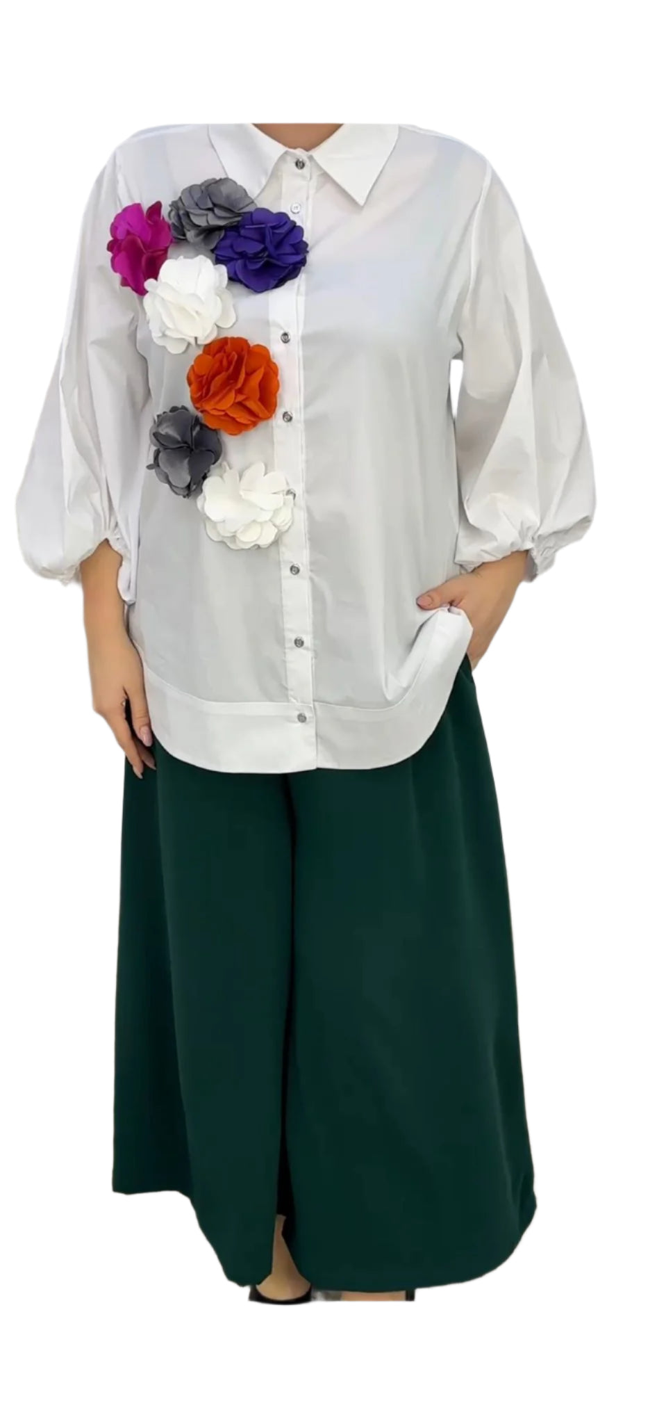 COTTON FLOWER BLOUSE