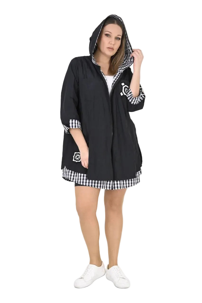 MIX MEDIA SPRING JACKET
PLUS SIZE