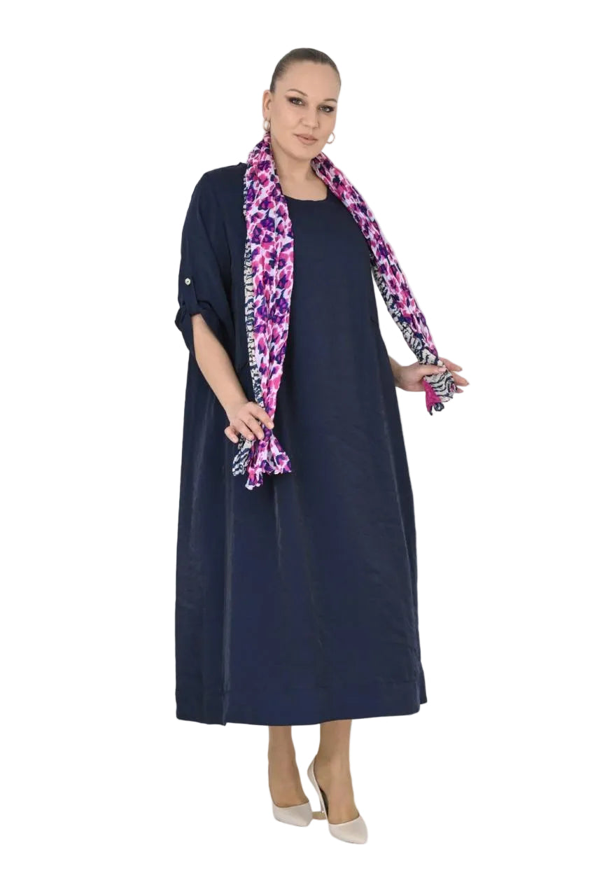 B4047 DRESS AND SCARFE