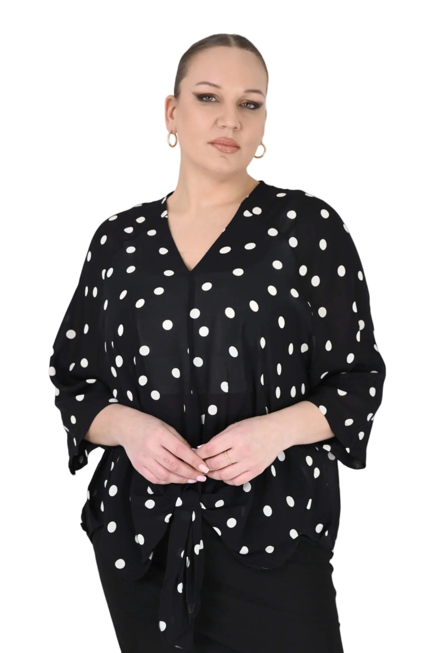 B4104 DOT BLOUSE