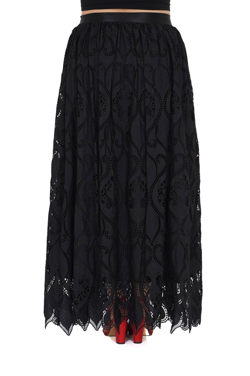 p8264 long lace skirt