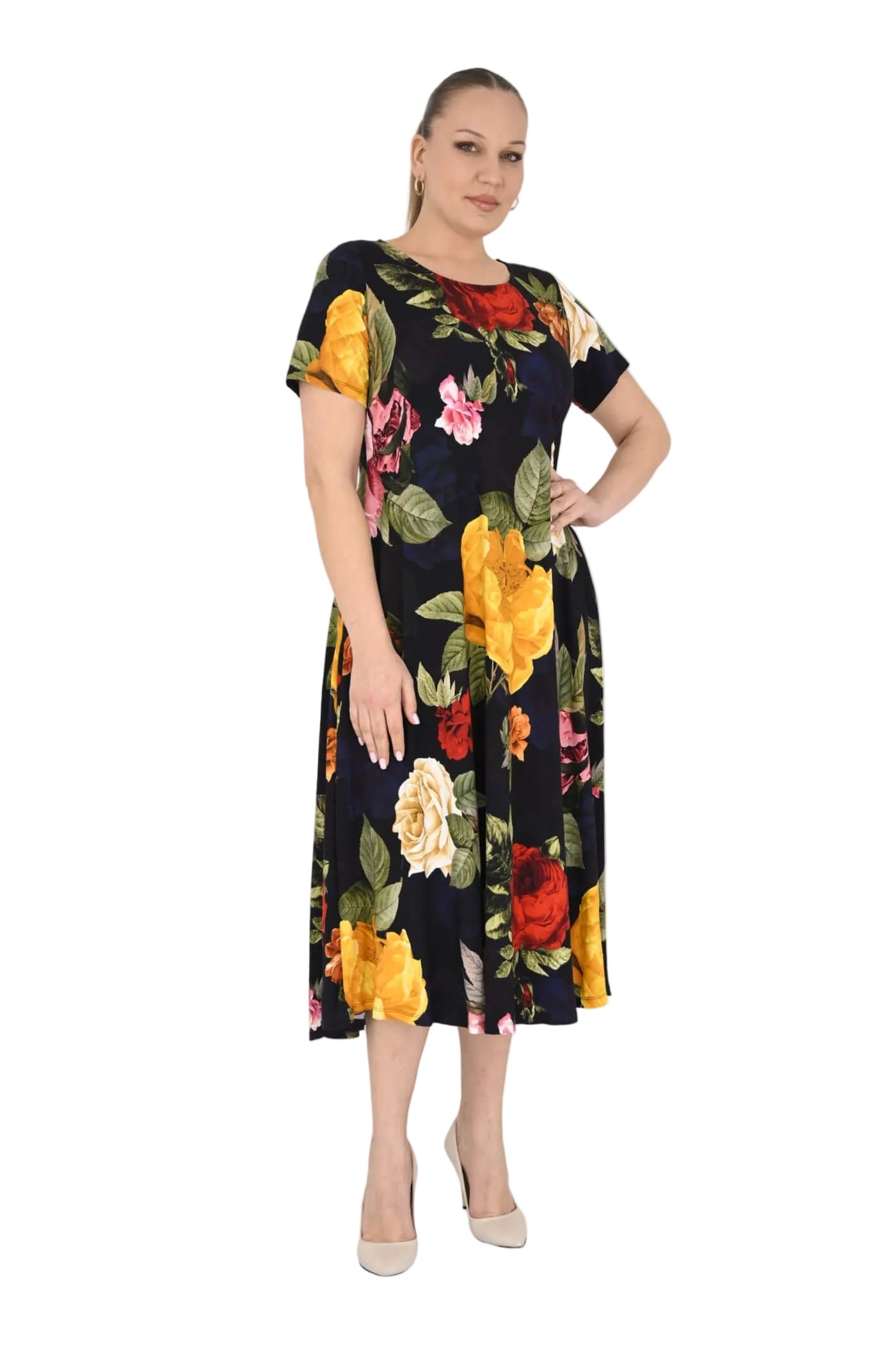 P9745 PRINTED DRESS