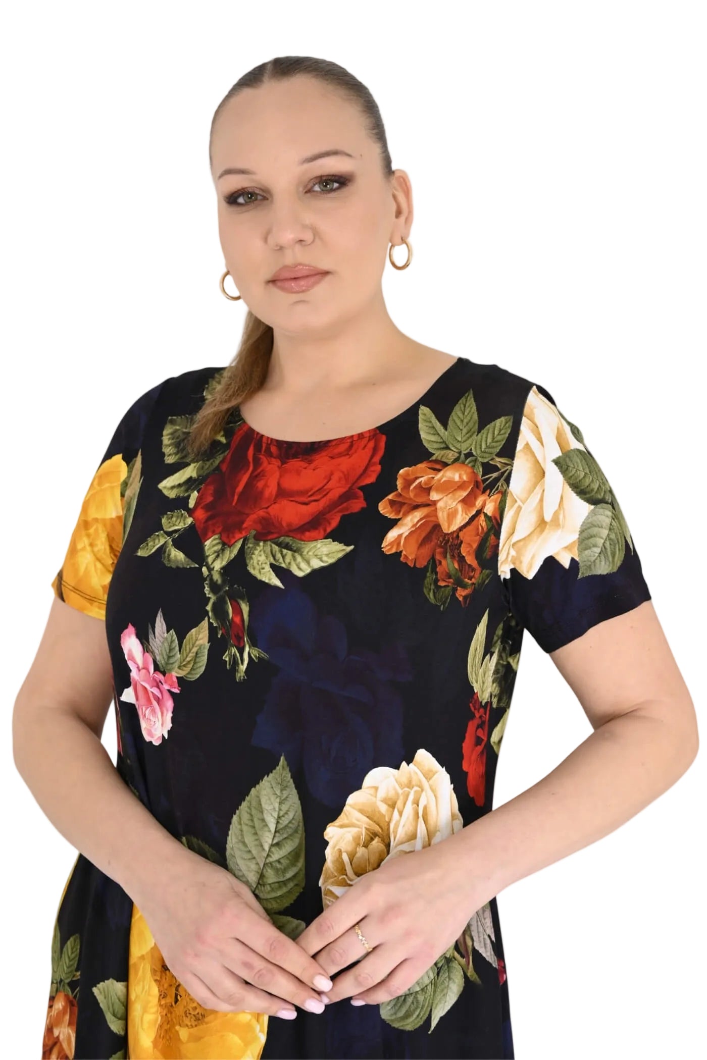 P9745 PRINTED DRESS