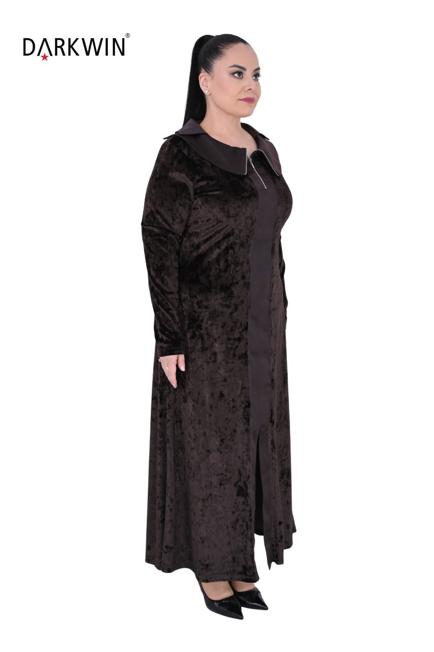 Velvet Mazi Dress with Zipper Collar PRE-ORDER