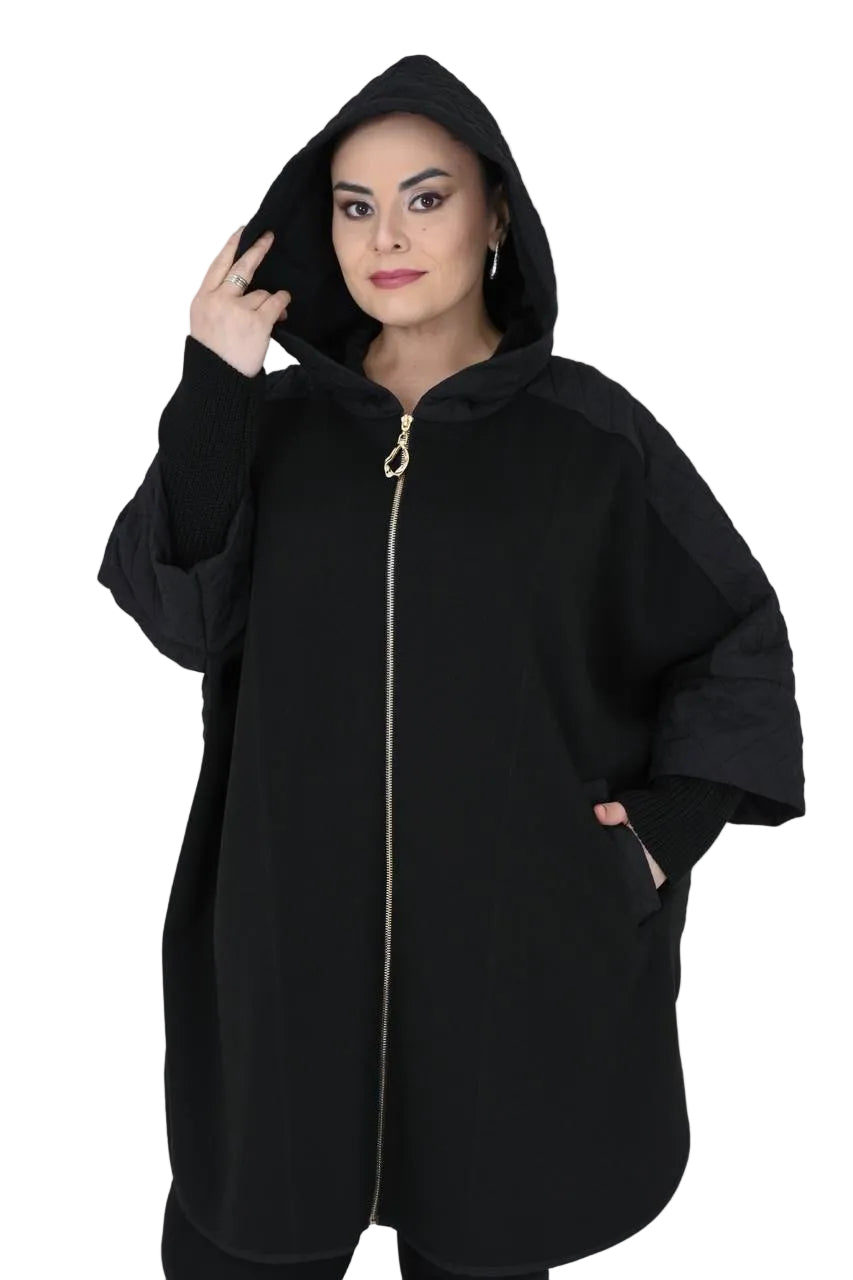 FALL ZIPPER HOODED JACKET