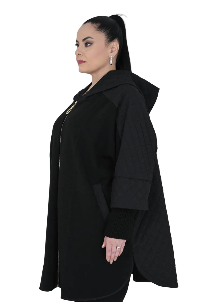 FALL ZIPPER HOODED JACKET