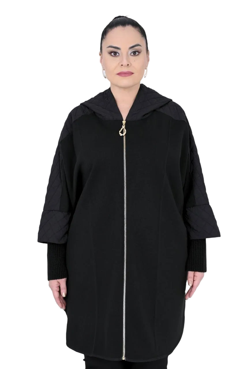FALL ZIPPER HOODED JACKET