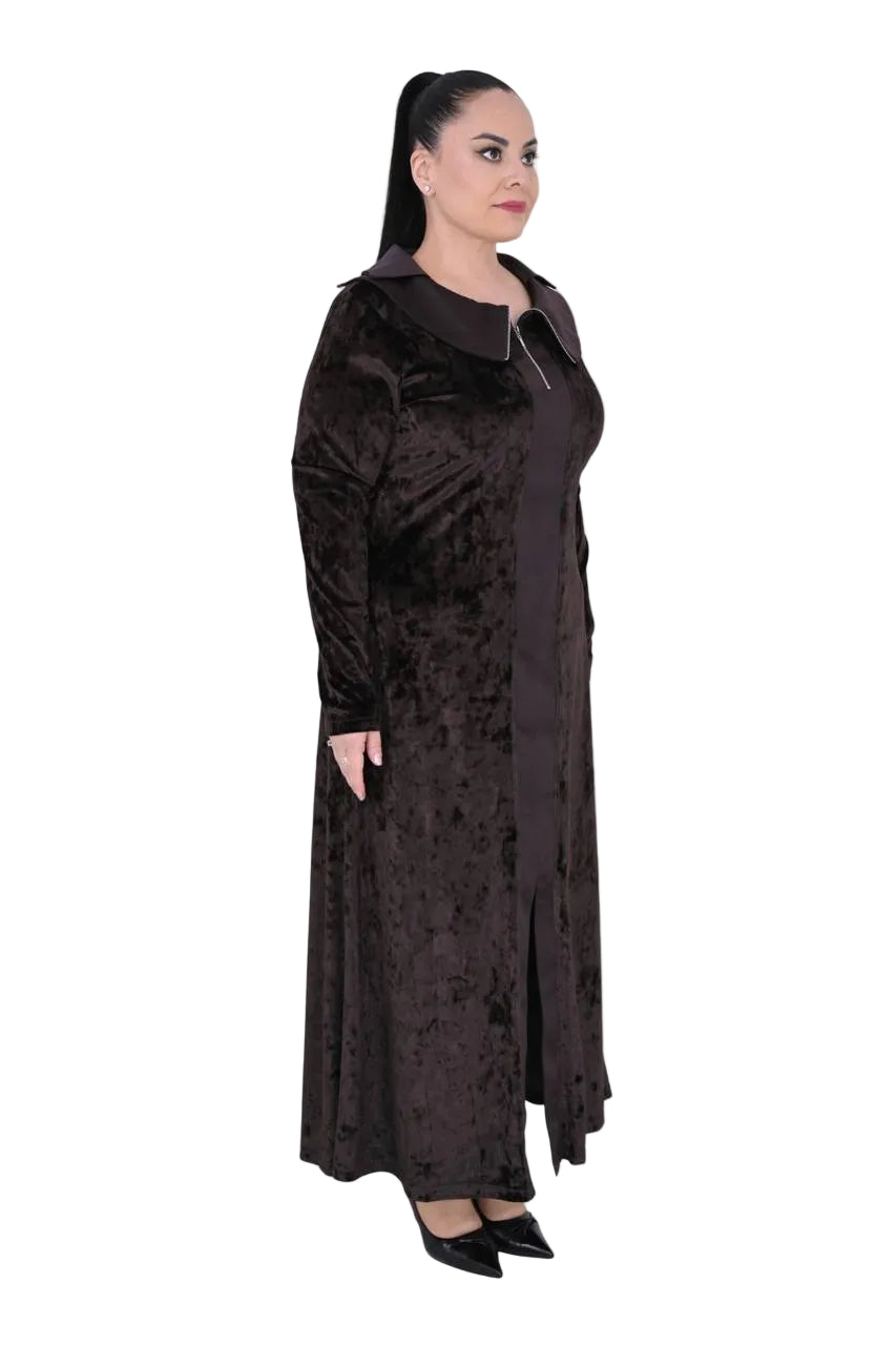 MIDI VELVET DRESS