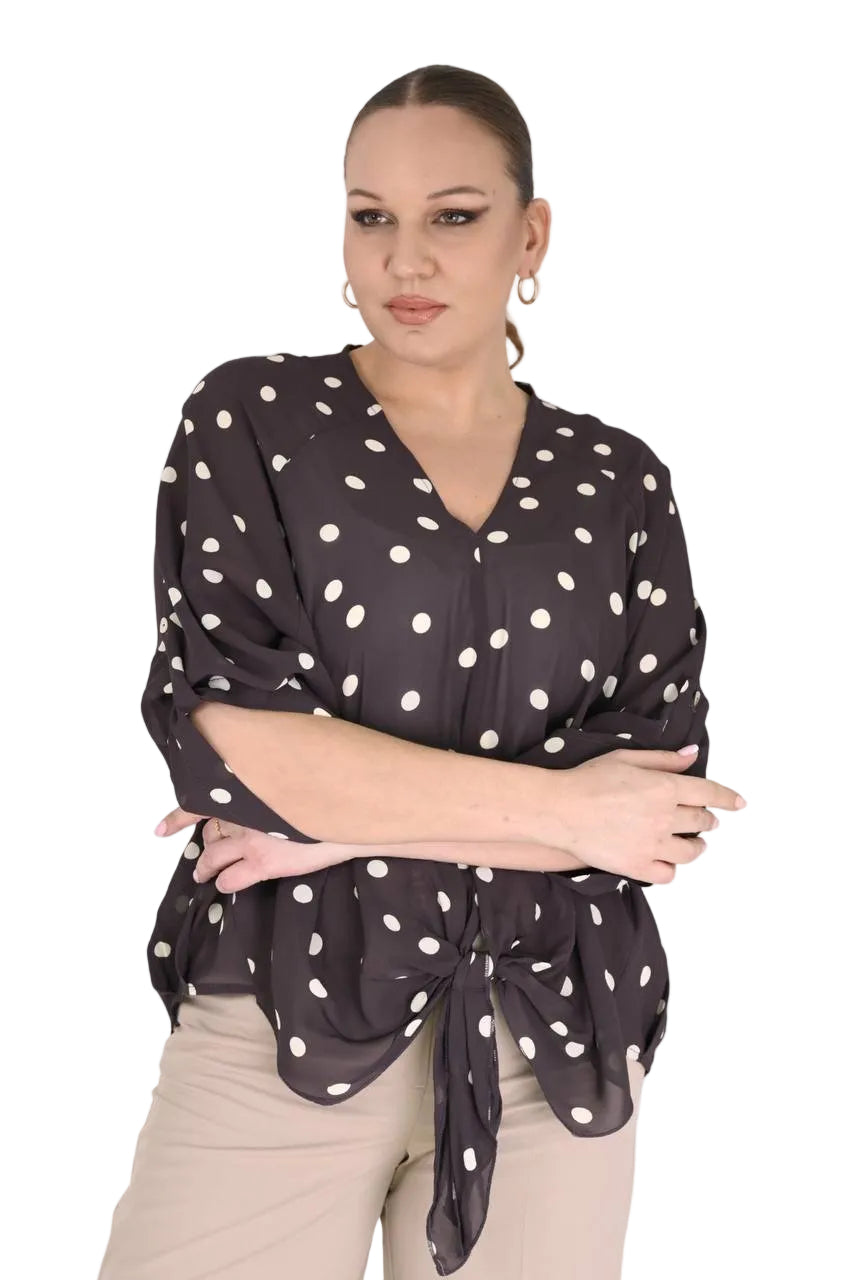 Dotted Blouse b4107