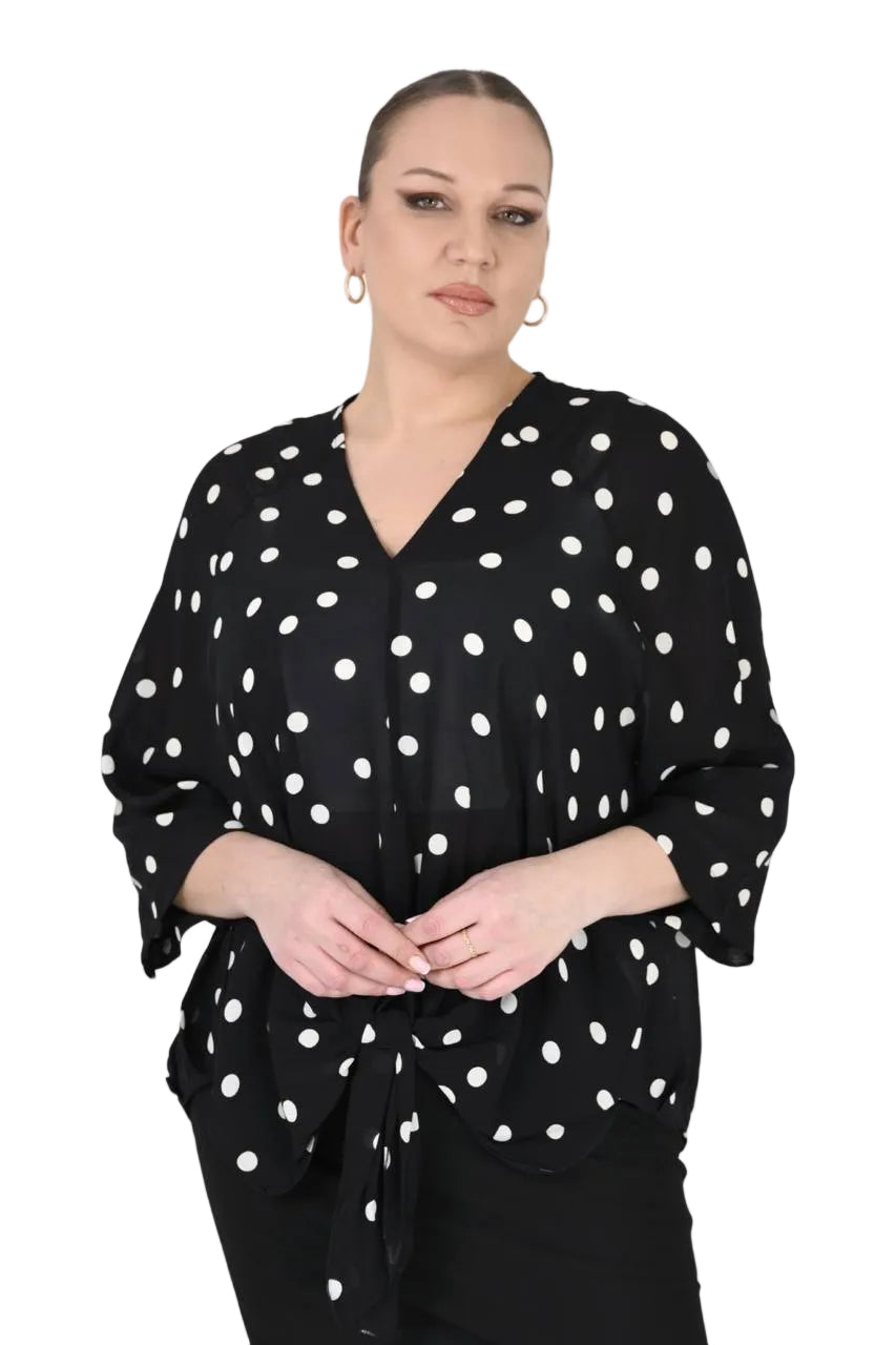 Dotted Blouse b4107