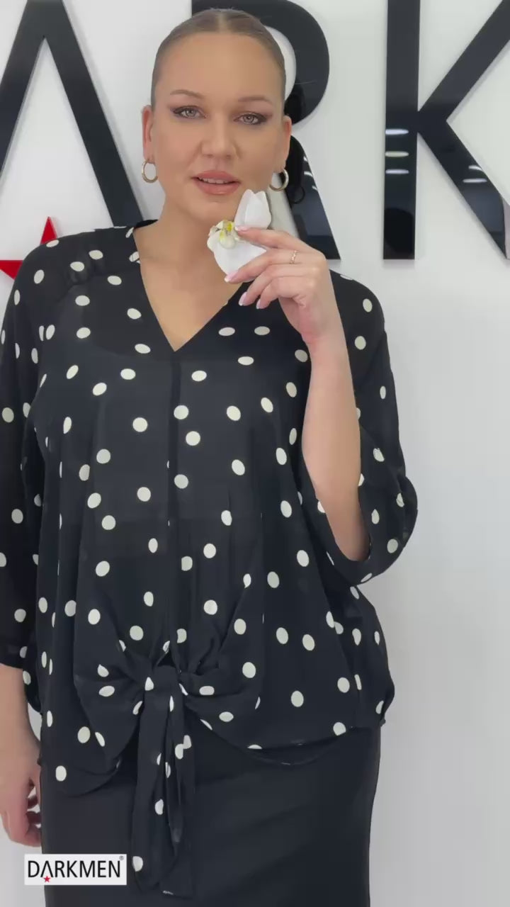 Dotted Blouse b4107
