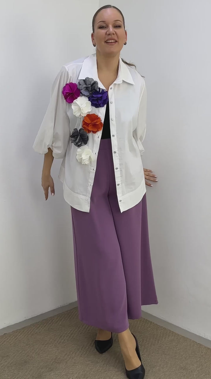 COTTON FLOWER BLOUSE