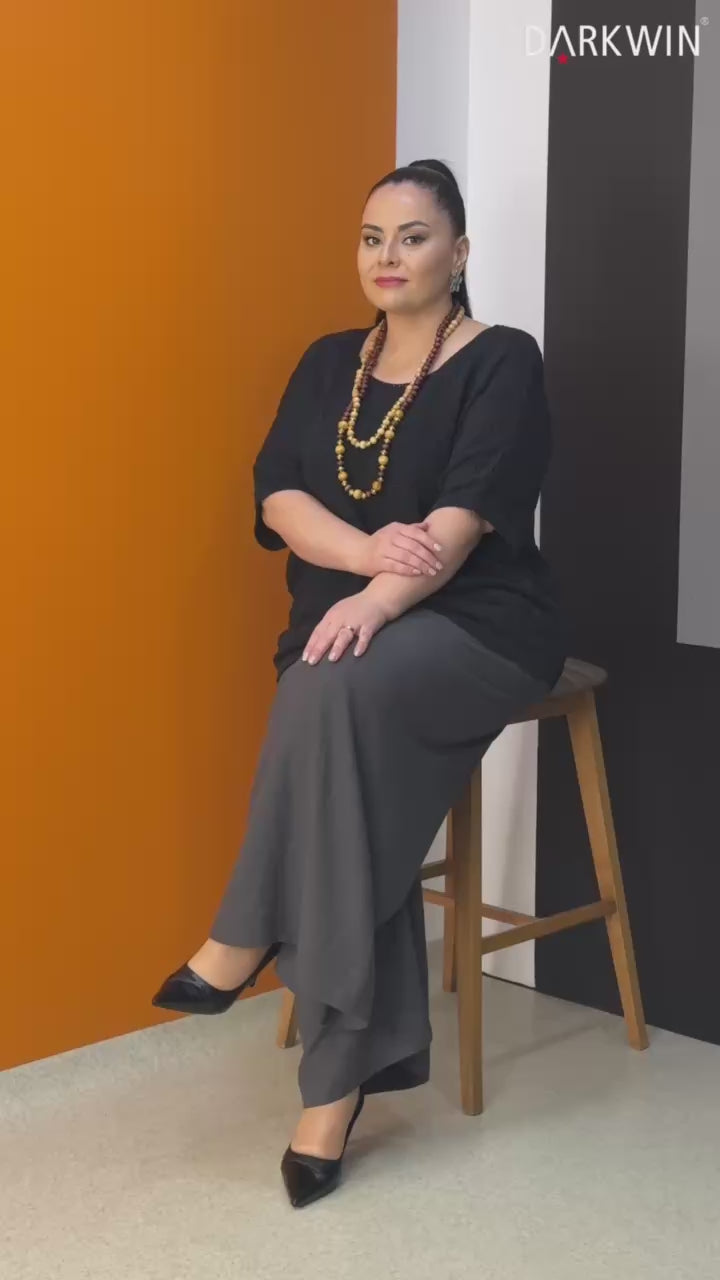 LINEN VISCOSE PANT SUIT