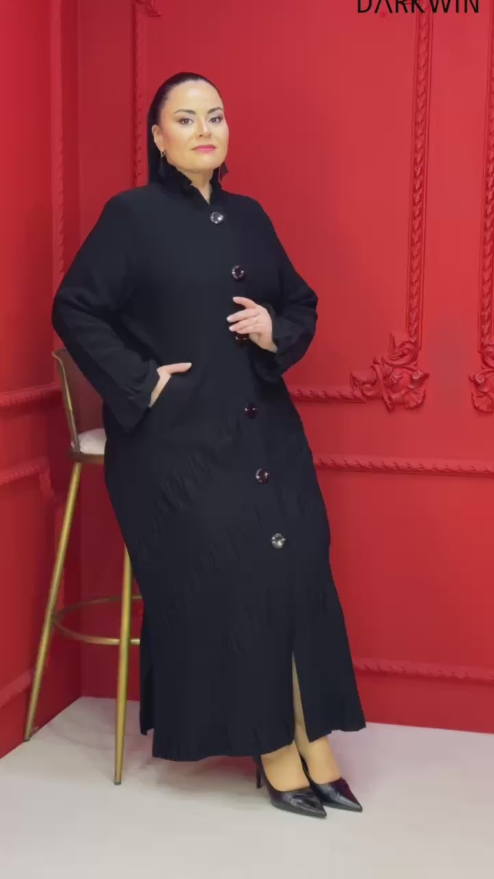 LONG KNITTED CARDIGAN