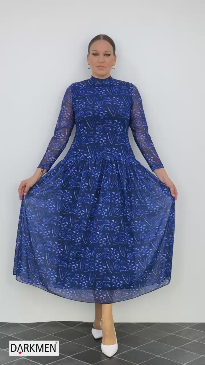 PRINTED DROP WAIST DRESS pre-order