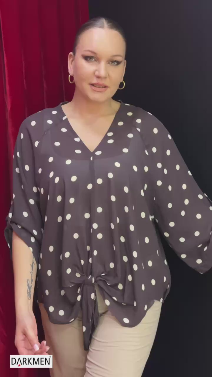 Dotted Blouse b4107