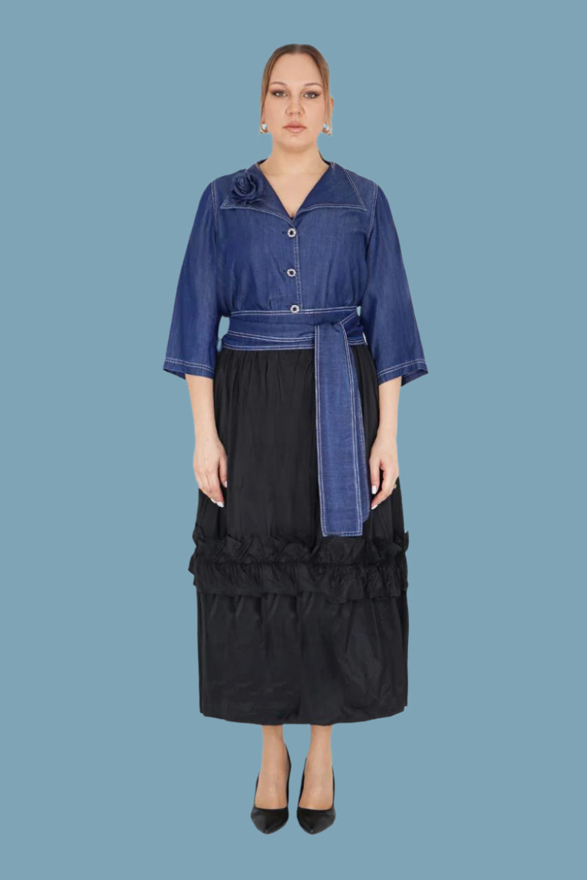 y624  Denim Dress